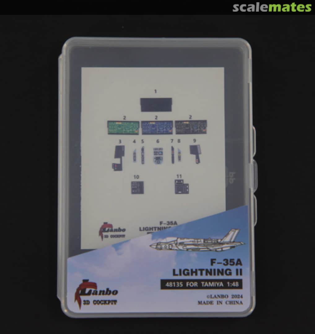 Boxart F-35A Lightning II interior 3D decals 48135 Lanbo Models Boxart F-35A Lightning II interior 3D decals 48135 Lanbo Models