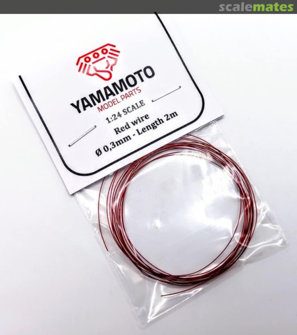 Boxart Black red 0,3mm 2m TUN74 Yamamoto Model Parts