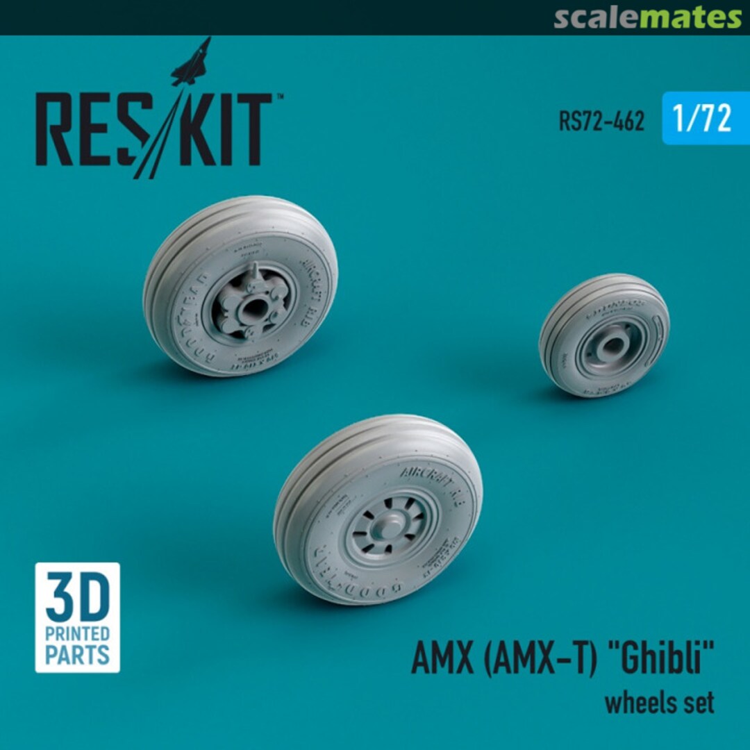 Boxart AMX (AMX-T) Ghibli wheels set (3D Printed) RS72-0462 ResKit Boxart AMX (AMX-T) Ghibli wheels set (3D Printed) RS72-0462 ResKit