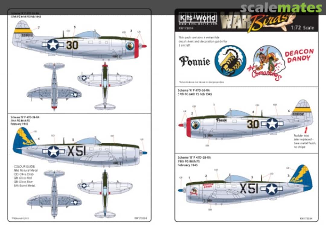 Boxart American Nose Art Thunderbolt KW172034 Kits-World Boxart American Nose Art Thunderbolt KW172034 Kits-World