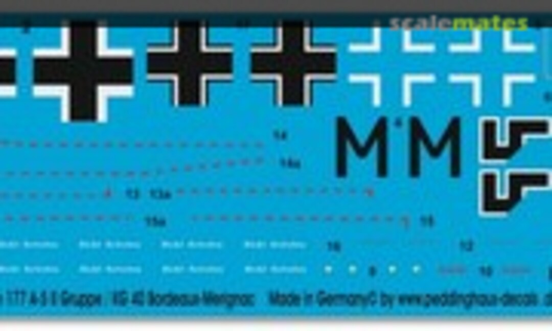 1:48 He 177 A-5 der II./KG 40 Bordeaux-Merignac (Peddinghaus-Decals EP 2363) EP 2363