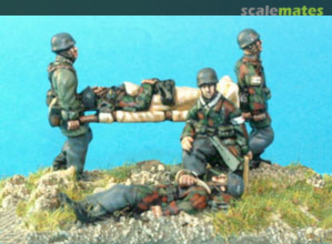 Boxart Fallschirmjager casualties & stretcher bearers CPM-FJ06 C-P Models
