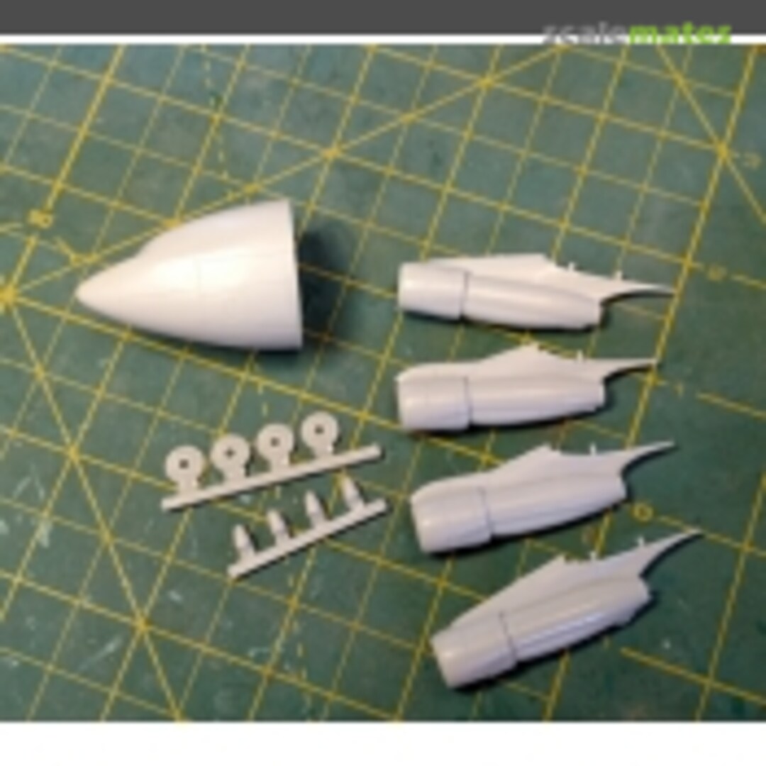 Boxart Boeing KC-135E Nose & TF-33 Engines (single set) A44-001 Fisher Model & Pattern Boxart Boeing KC-135E Nose & TF-33 Engines (single set) A44-001 Fisher Model & Pattern