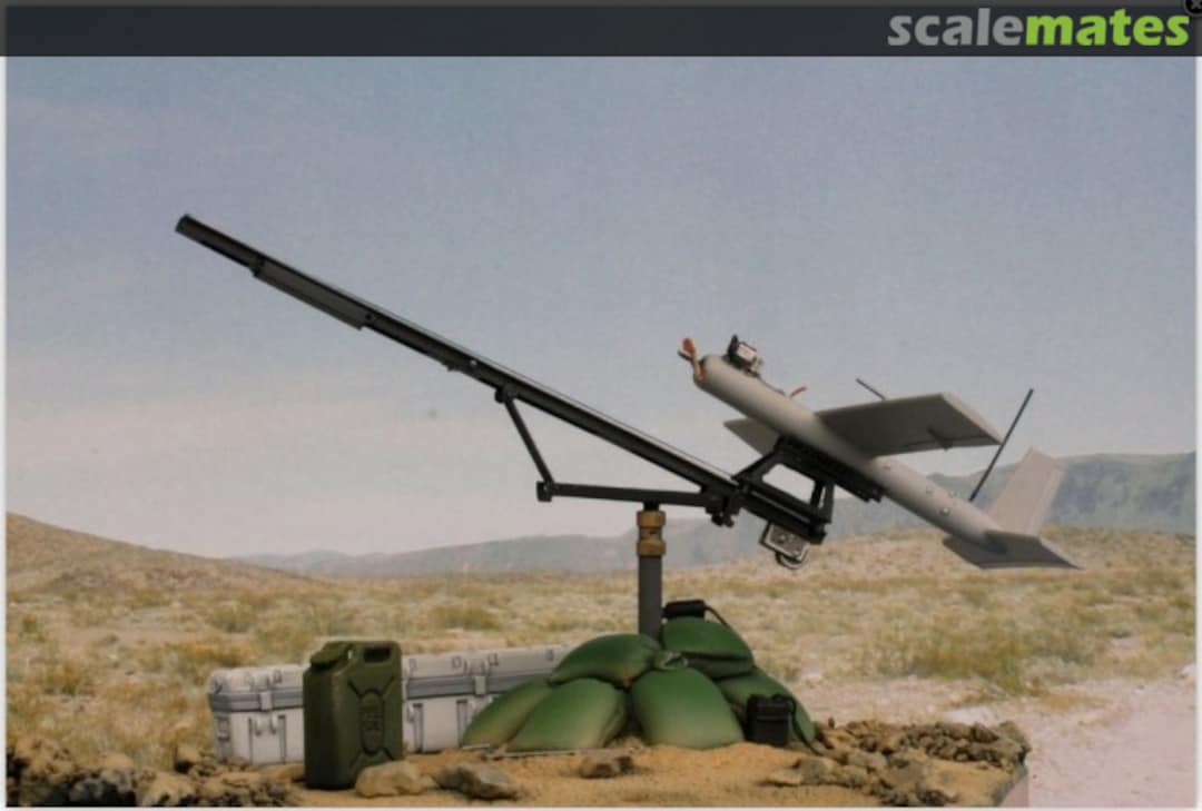 Boxart Silver Fox model & launch rail on weapons base 12 Black Ops Models