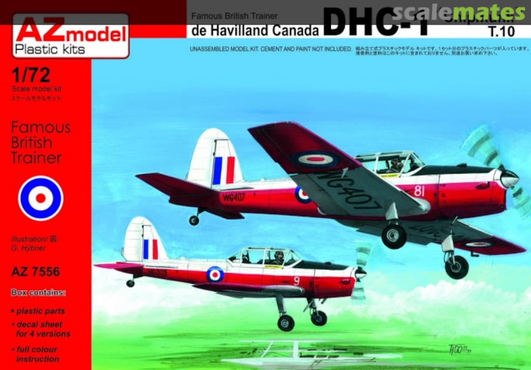 Boxart De Havilland Canada DHC-1 "Chipmunk" T.10 AZ7556 AZmodel Boxart De Havilland Canada DHC-1 "Chipmunk" T.10 AZ7556 AZmodel