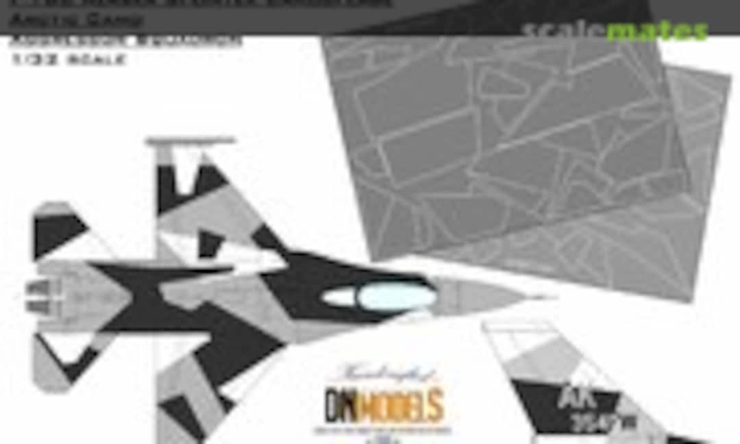 1:32 Camouflage Paint Masks for F-16C Alaska Arctic Splinter Aggressor (DN Models 32/827-014) 32/827-014