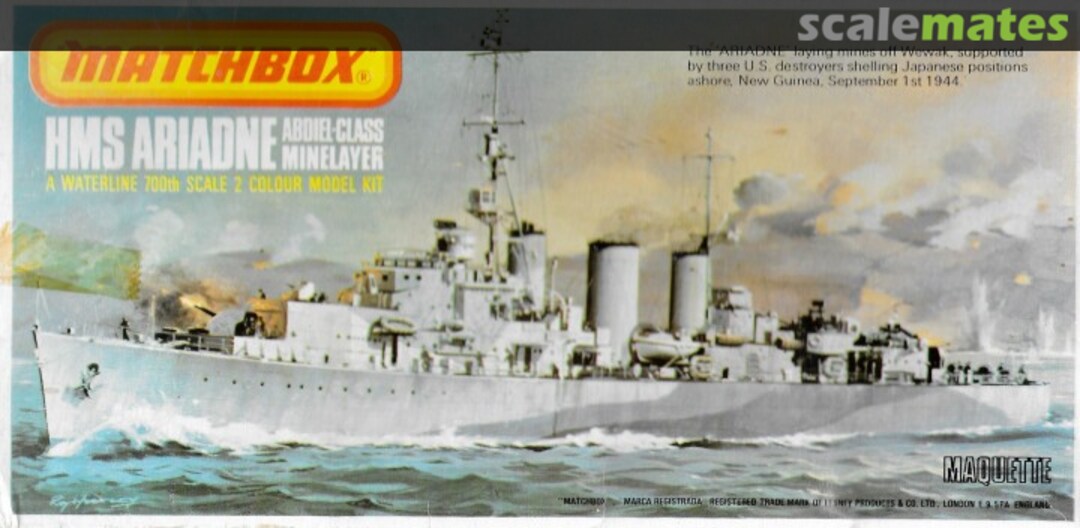 Boxart HMS Ariadne PK-61 Matchbox Boxart HMS Ariadne PK-61 Matchbox