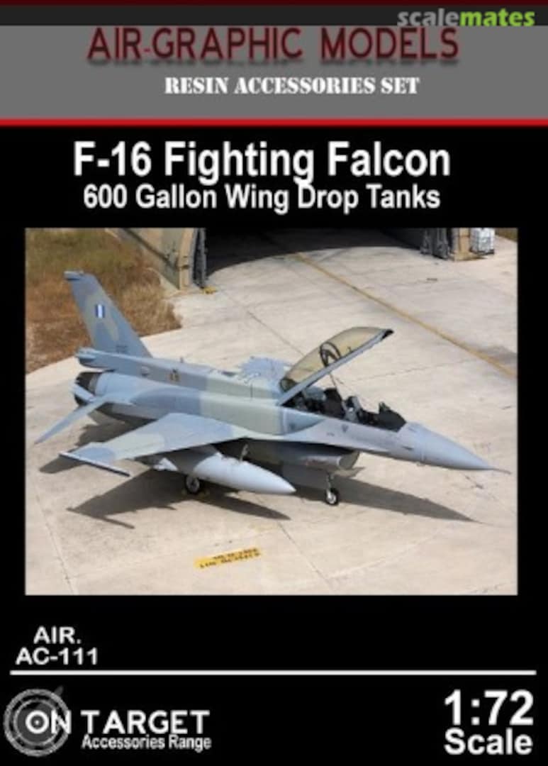 Boxart F-16 Fighting Falcon 600 Gallon Wing Drop Tanks AIR.AC-111 Air-Graphics Models Boxart F-16 Fighting Falcon 600 Gallon Wing Drop Tanks AIR.AC-111 Air-Graphics Models