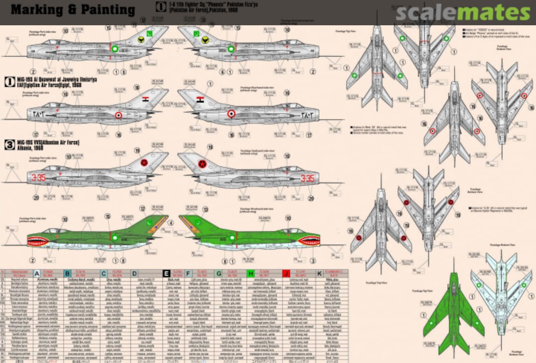 Contents F-6 (MiG-19S) 'Phantom Killer' C-60 MisterCraft Contents F-6 (MiG-19S) 'Phantom Killer' C-60 MisterCraft