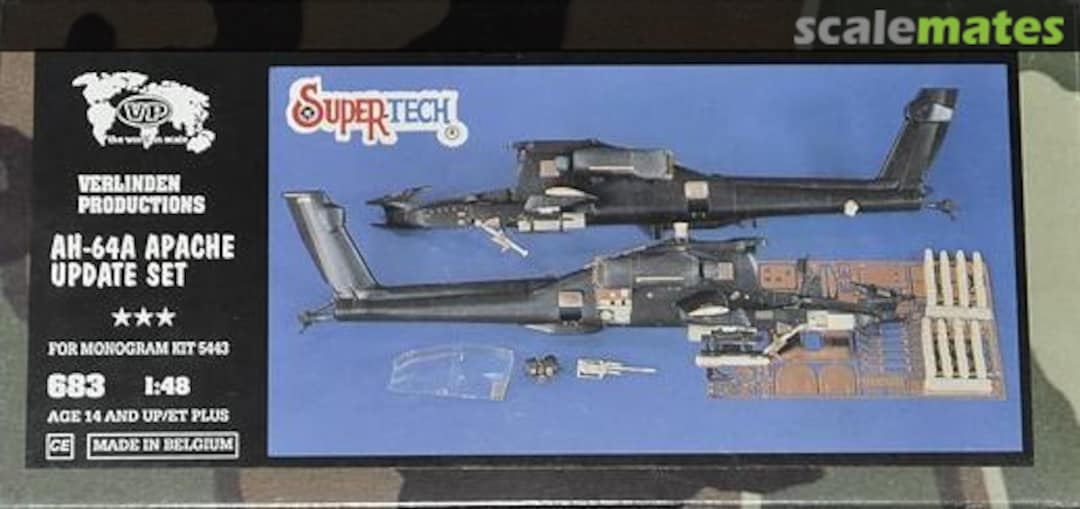 Boxart AH-64A Apache - Update Set 683 Verlinden Productions Boxart AH-64A Apache - Update Set 683 Verlinden Productions