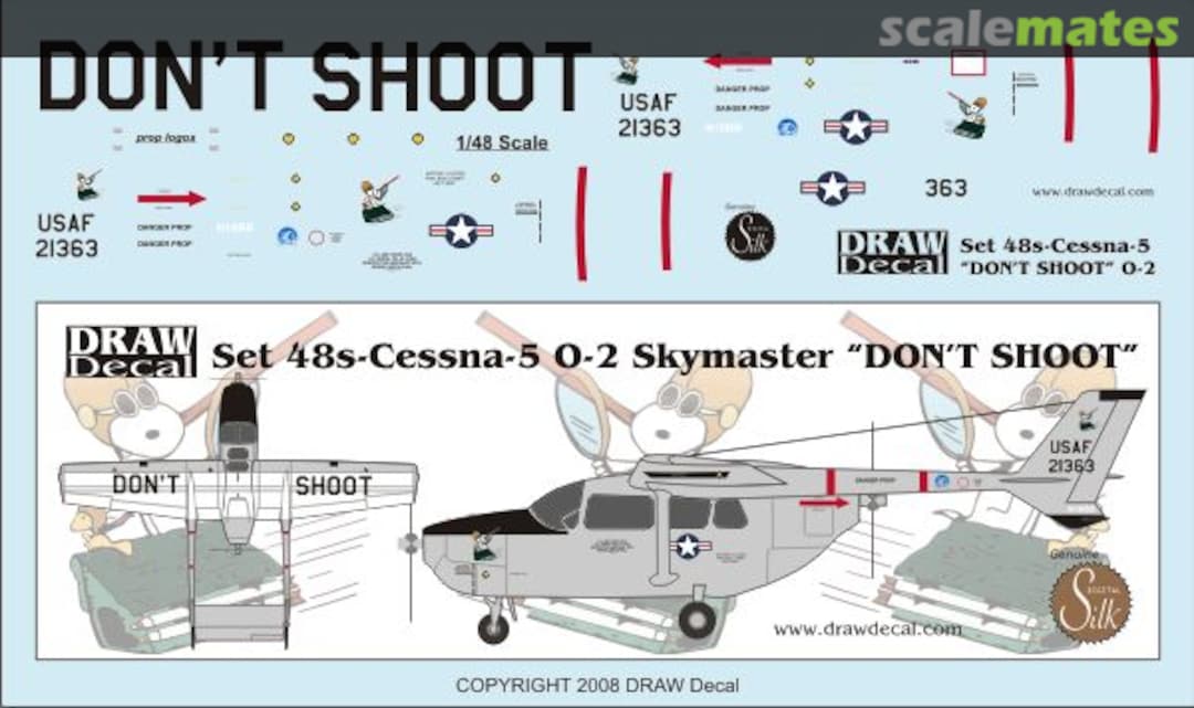 Boxart Cessna O-2A Skymaster 48-Cessna-5 Draw Decal Boxart Cessna O-2A Skymaster 48-Cessna-5 Draw Decal