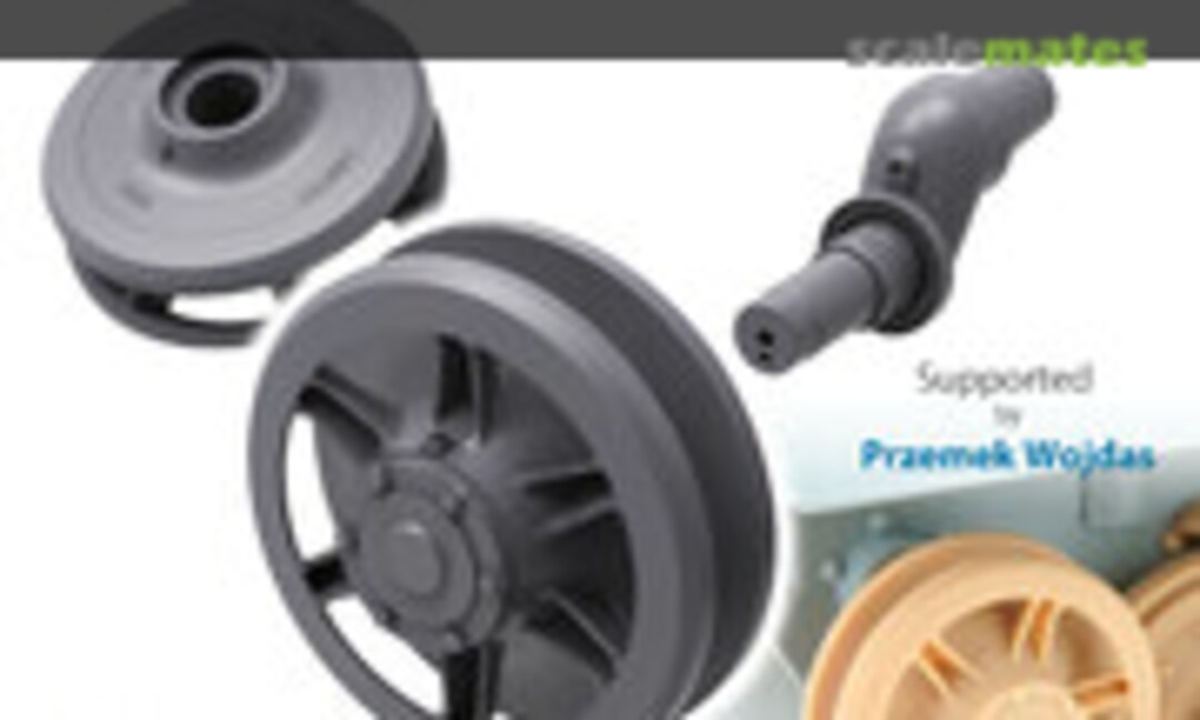 1:35 Panther Idler 665mm Solid Back Type (2 Pieces) (T-Rex Studio TR35076-1) TR35076-1