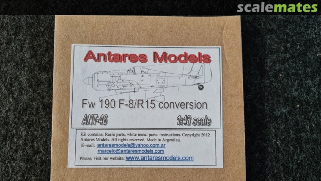 Boxart Focke Wulf Fw 90 F-8 / R-15 (BT 1400 Torpedo Carrierer) ANT-46 Antares Models