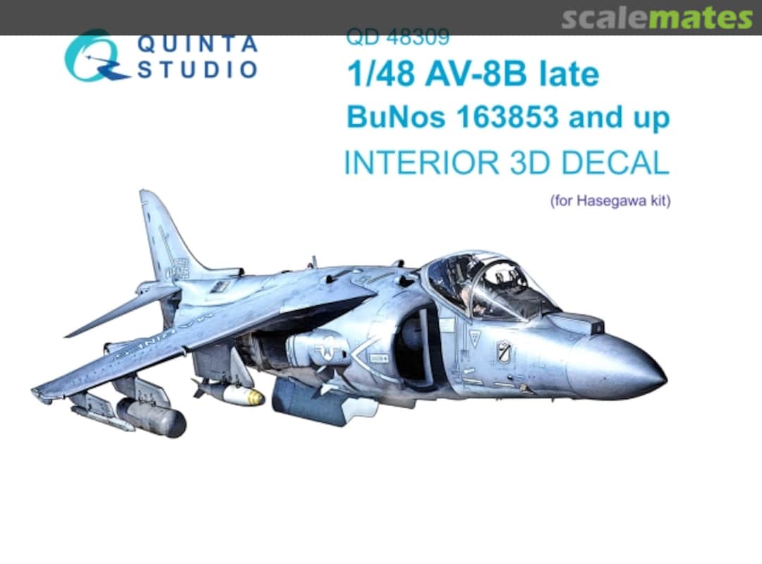 Boxart AV-8B Harrier II interior 3D decal - Late (BuNos 163853 and Up) QD 48309 Quinta Studio Boxart AV-8B Harrier II interior 3D decal - Late (BuNos 163853 and Up) QD 48309 Quinta Studio