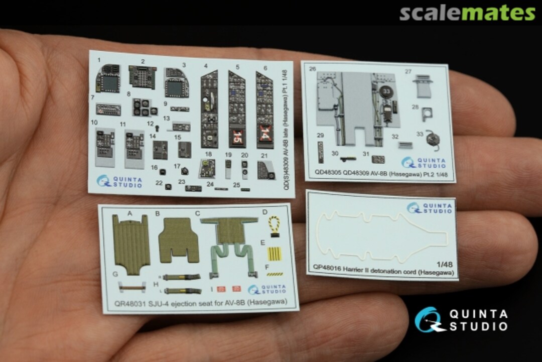Contents AV-8B Harrier II interior 3D decal - Late (BuNos 163853 and Up) QD 48309 Quinta Studio Contents AV-8B Harrier II interior 3D decal - Late (BuNos 163853 and Up) QD 48309 Quinta Studio