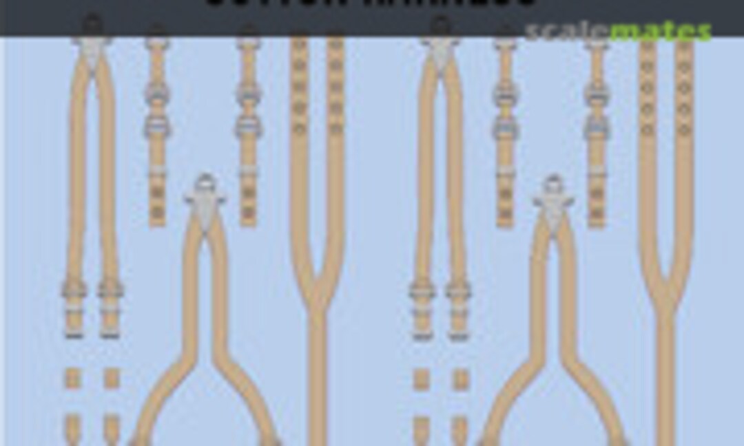 1:48 RAF Spitfire-Hurricane Seat Belt Set SUTTON HARNESS (Kits-World KW3D148002) KW3D148002