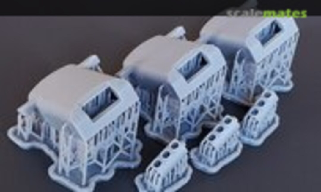 1:192 Northampton-class Heavy Cruiser 8"/55 cal. Turrets (Model Monkey 192-CA26 turrets-3) 192-CA26 turrets-3