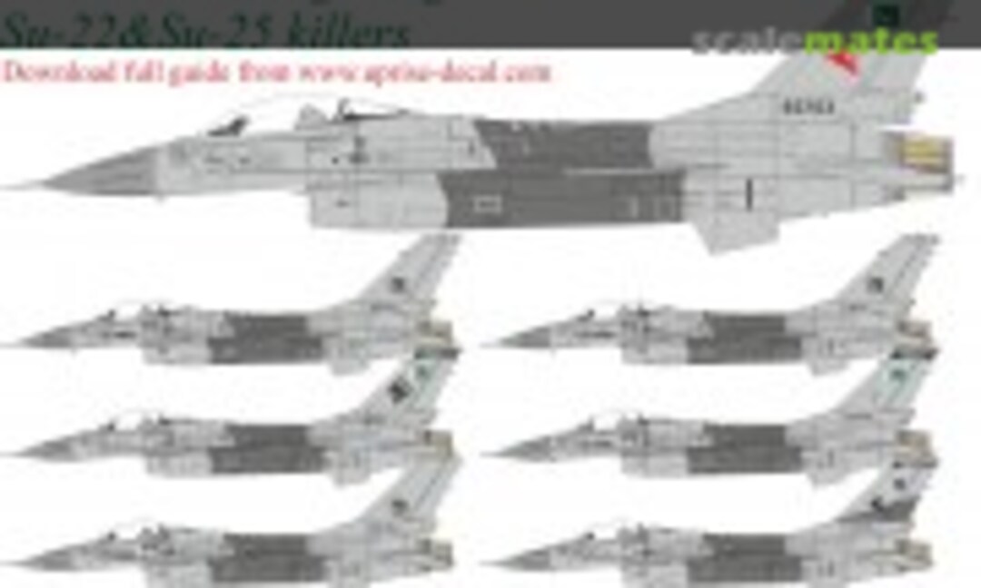 1:144 F-16A/ADF Fighting Falcon PAF Pt.1 Su-22&Su-25 killers (UpRise Decal UR144304) UR144304