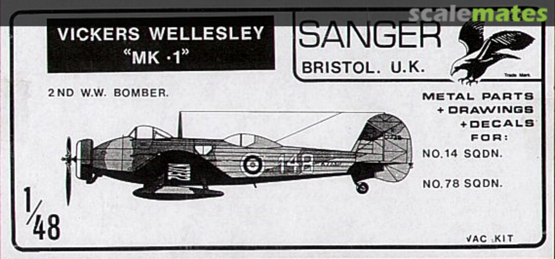 Boxart Vickers Wellesley "MK -1" 28 Sanger Boxart Vickers Wellesley "MK -1" 28 Sanger
