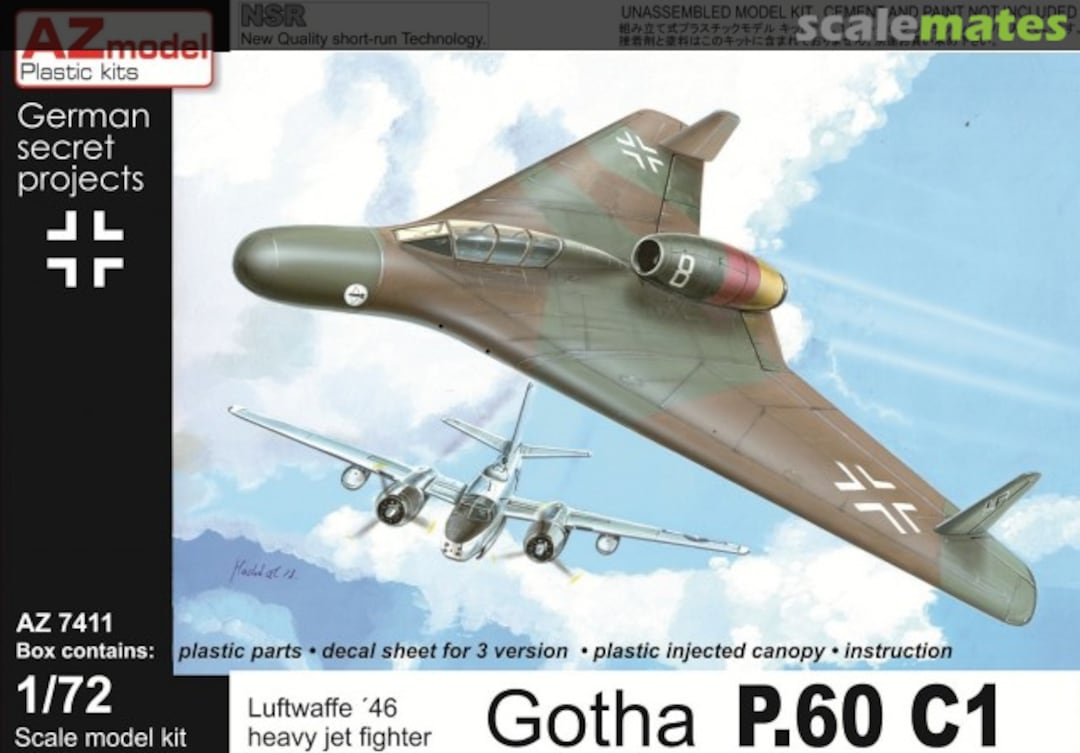 Boxart Gotha P.60 C1 AZ7411 AZmodel