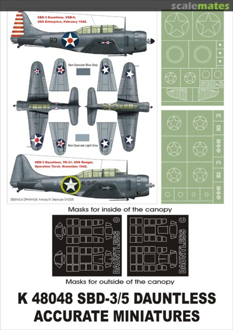 Boxart SBD-3/5 Dauntless "USN" K48048 Montex Boxart SBD-3/5 Dauntless "USN" K48048 Montex