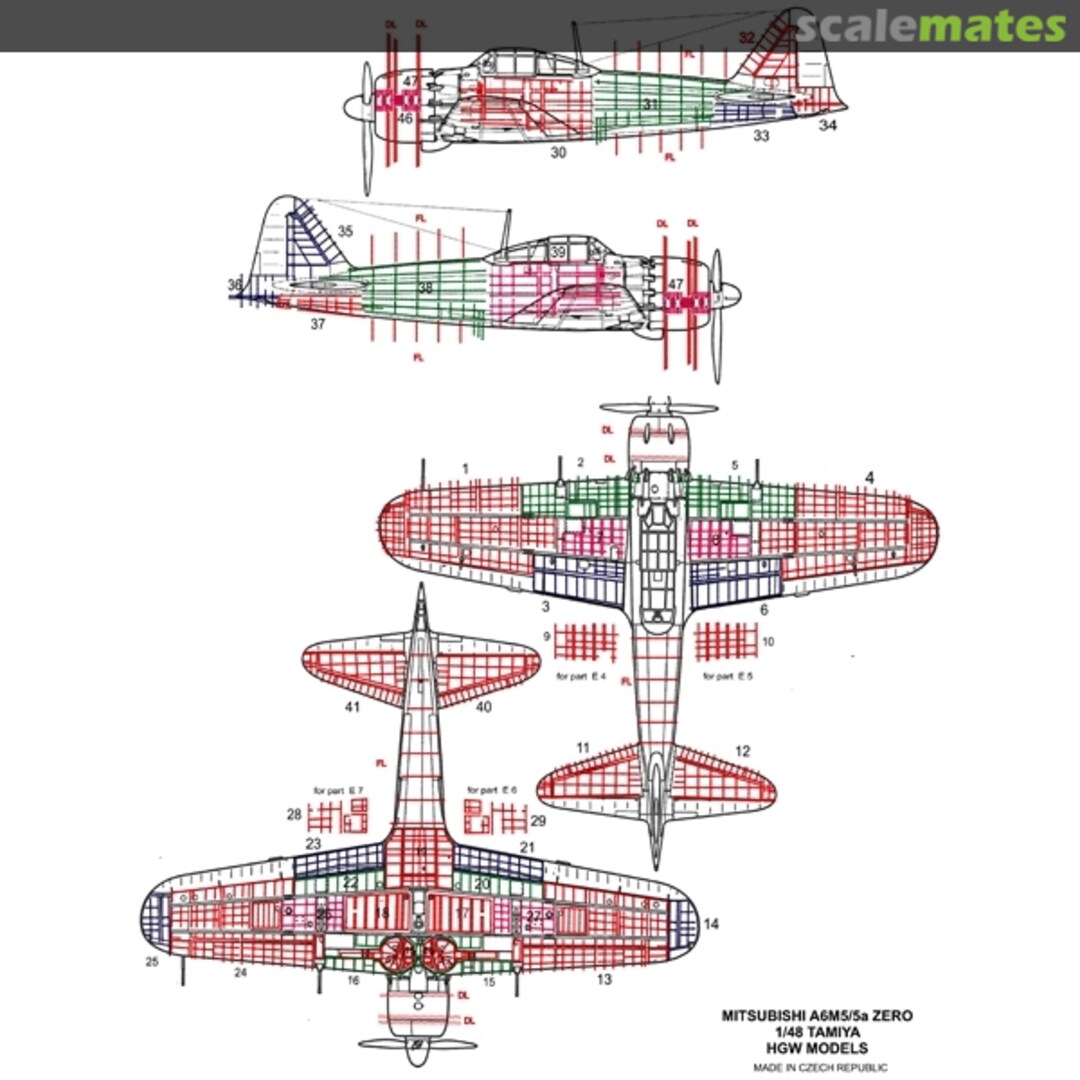 Boxart A6M5/5a Zero Riveting Set - Tamiya - 481020 HGW Models Boxart A6M5/5a Zero Riveting Set - Tamiya - 481020 HGW Models