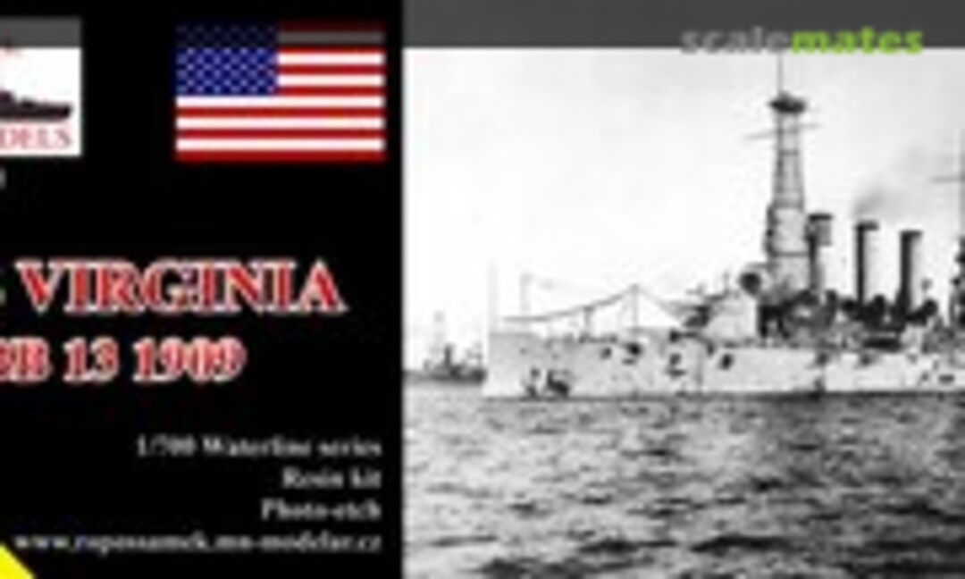 1:700 USS Virginia BB 13 (ROP o.s. Samek Models S700/081) S700/081