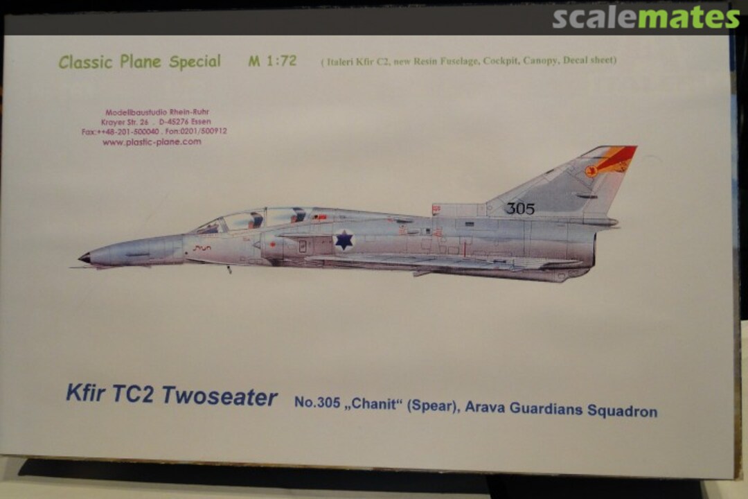 Boxart Kfir TC 2 Twoseater No.305 "Chanit" CPMx Classic Plane Boxart Kfir TC 2 Twoseater No.305 "Chanit" CPMx Classic Plane