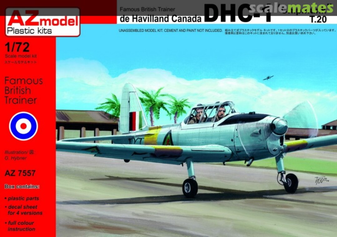 Boxart De Havilland Canada DHC-1 "Chipmunk" T.20 AZ7557 AZmodel Boxart De Havilland Canada DHC-1 "Chipmunk" T.20 AZ7557 AZmodel