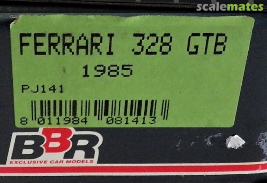 Boxart Ferrari 328 GTB PJ141 Project 43 Boxart Ferrari 328 GTB PJ141 Project 43