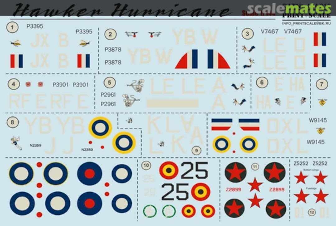 Boxart Hawker Hurricane 144-016 Print Scale Boxart Hawker Hurricane 144-016 Print Scale