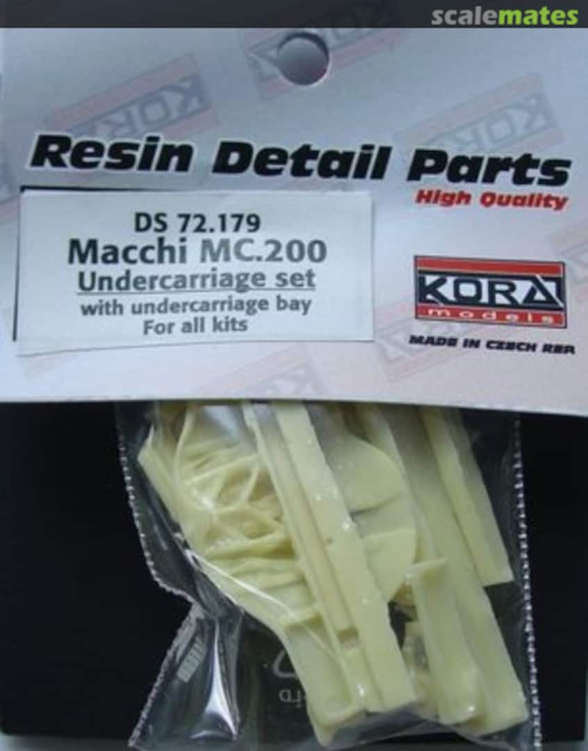 Boxart Macchi MC.200 undercarriage set DS72179 Kora Models Boxart Macchi MC.200 undercarriage set DS72179 Kora Models