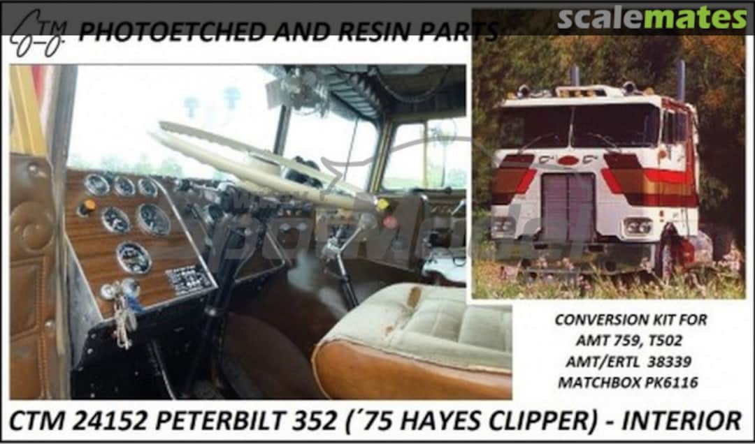Boxart Peterbilt 352 ('75 Hayes Clipper) CTM 24152 Czech Truck Model Boxart Peterbilt 352 ('75 Hayes Clipper) CTM 24152 Czech Truck Model