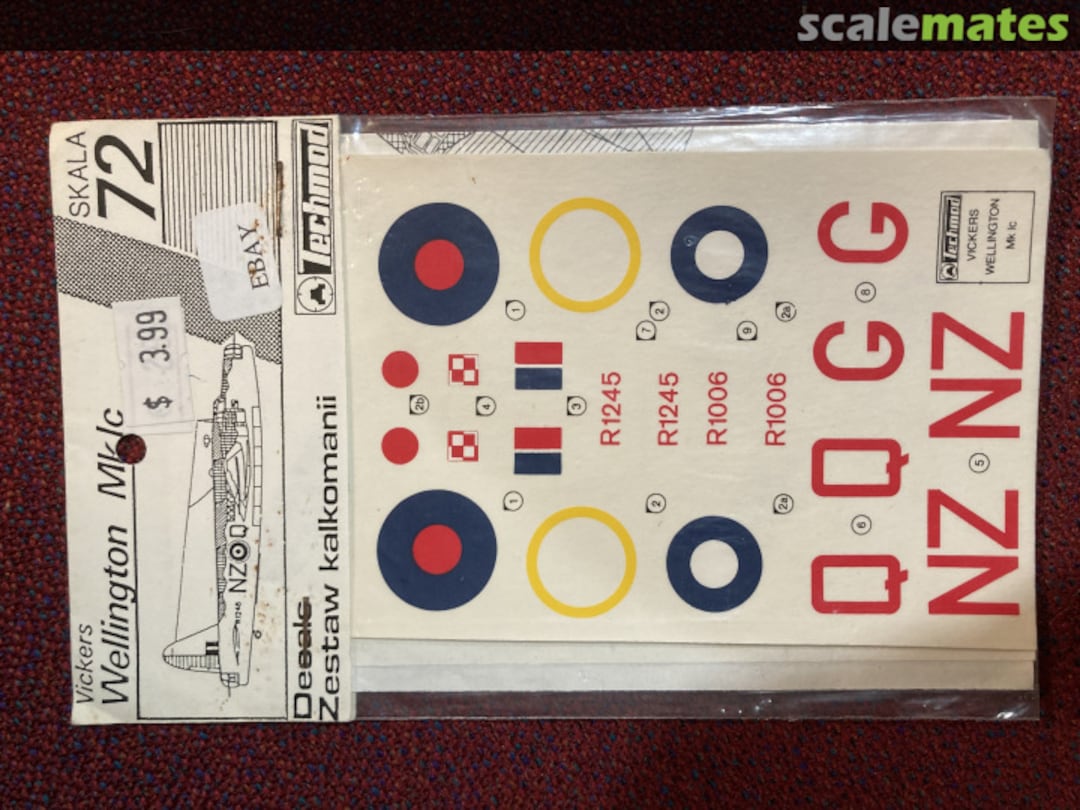 Boxart Vickers Wellington Mk.Ic 7237 Techmod Boxart Vickers Wellington Mk.Ic 7237 Techmod