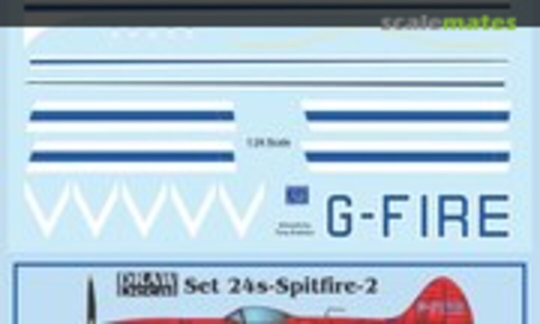 1:24 G-FIRE Spitfire XIV (Draw Decal 24-Spitfire-2) 24-Spitfire-2