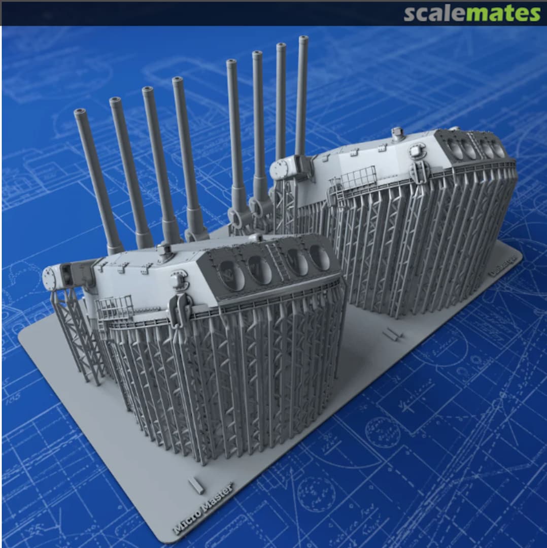 Boxart Navy Quad 330mm/50 (13") Model 1931 MM1325P Micro Master Boxart Navy Quad 330mm/50 (13") Model 1931 MM1325P Micro Master
