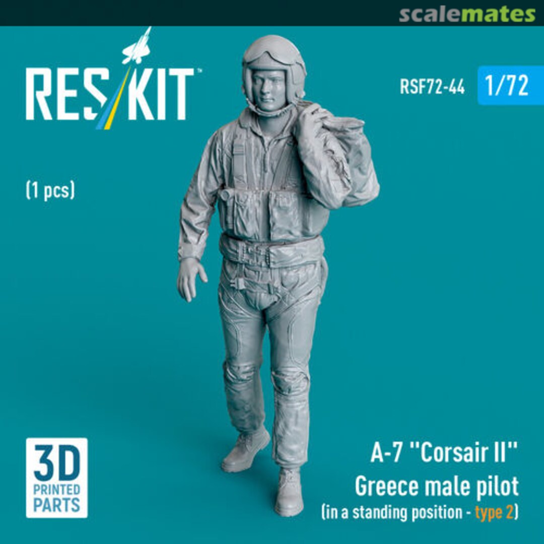Boxart A-7 Corsair II Greece male pilot (in a standing position - type 2) (1 pcs) RSF72-0044 ResKit Boxart A-7 Corsair II Greece male pilot (in a standing position - type 2) (1 pcs) RSF72-0044 ResKit