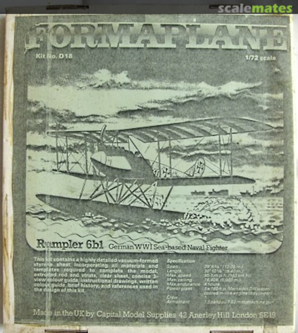 Boxart Rumpler 6b1 D18 Formaplane Boxart Rumpler 6b1 D18 Formaplane