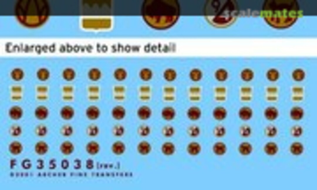 1:35 U.S. 80th, 81st, 89th, 92nd and 94th Infantry Division uniform patches (Archer FG35038) FG35038