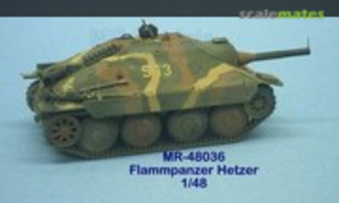 1:48 Flammpanzer Hetzer Conversion Kit -Tamiya- (MR Modellbau MR-48036) MR-48036