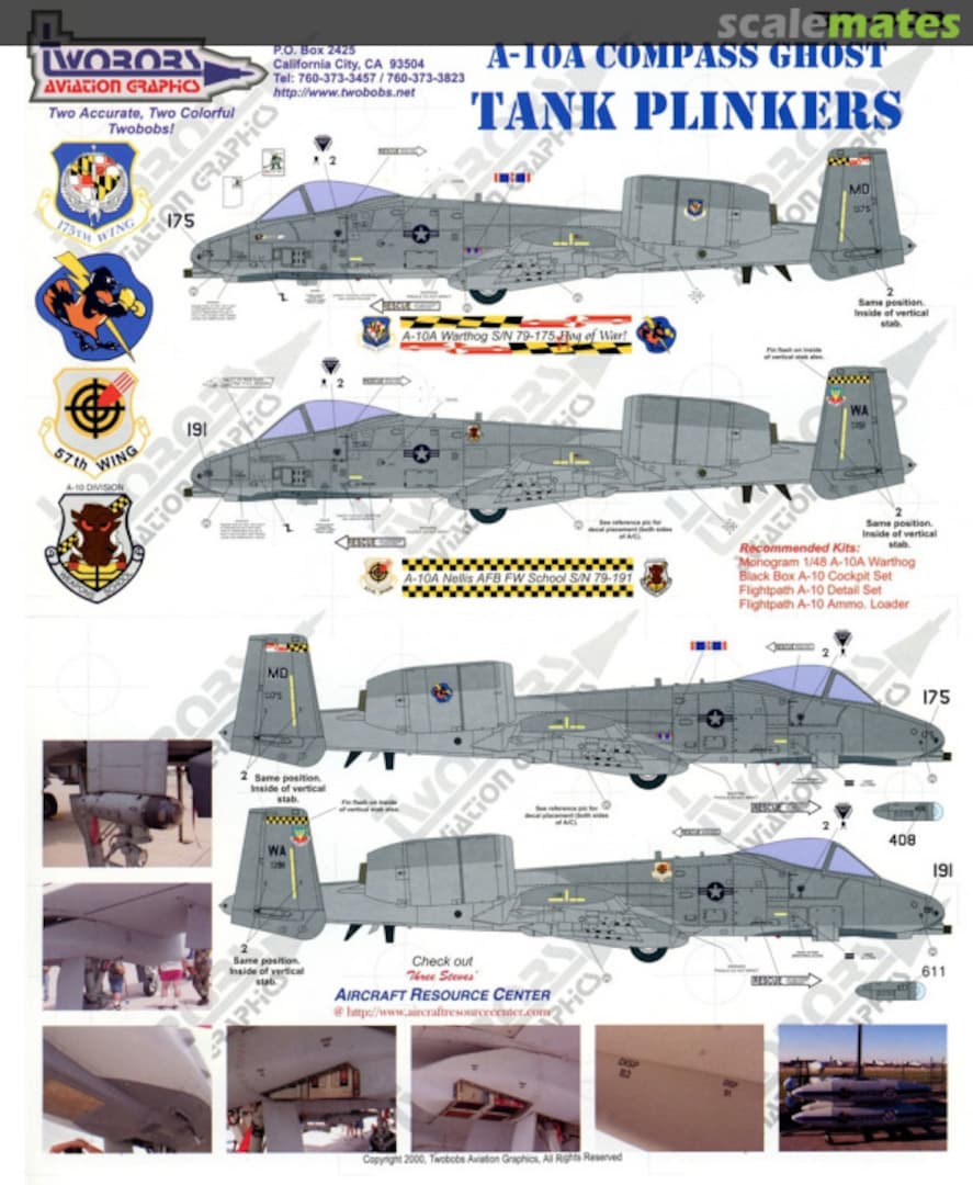 Boxart A-10A Compass Ghost Tank Plinkers 32-002 TwoBobs Aviation Graphics Boxart A-10A Compass Ghost Tank Plinkers 32-002 TwoBobs Aviation Graphics