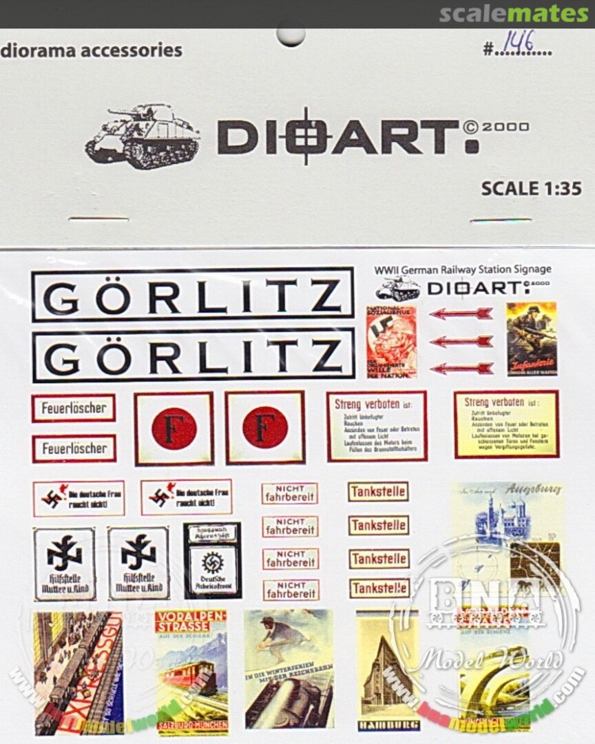 Boxart WWII German Railway Station Signage 146 DioArt Boxart WWII German Railway Station Signage 146 DioArt