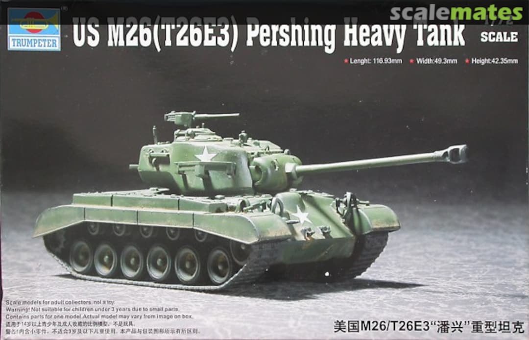 Boxart M26 (T26E3) Pershing 07264 Trumpeter Boxart M26 (T26E3) Pershing 07264 Trumpeter
