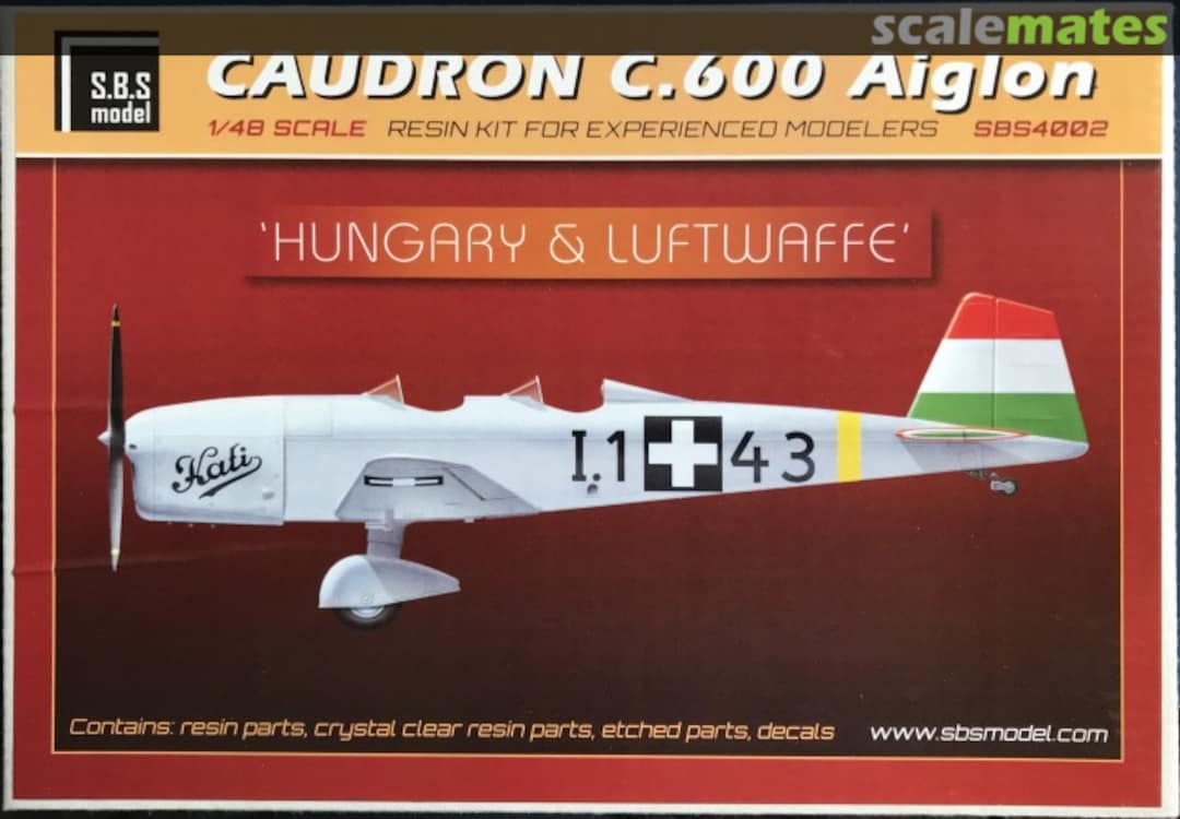 Boxart Caudron C.600 Aiglon 4002 SBS Model Boxart Caudron C.600 Aiglon 4002 SBS Model