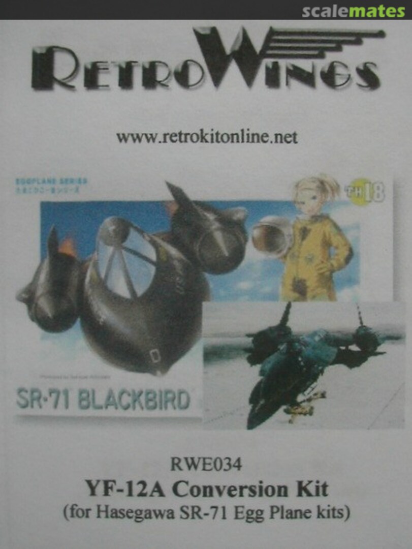 Boxart YF-12A RWE034 RetroWings Boxart YF-12A RWE034 RetroWings
