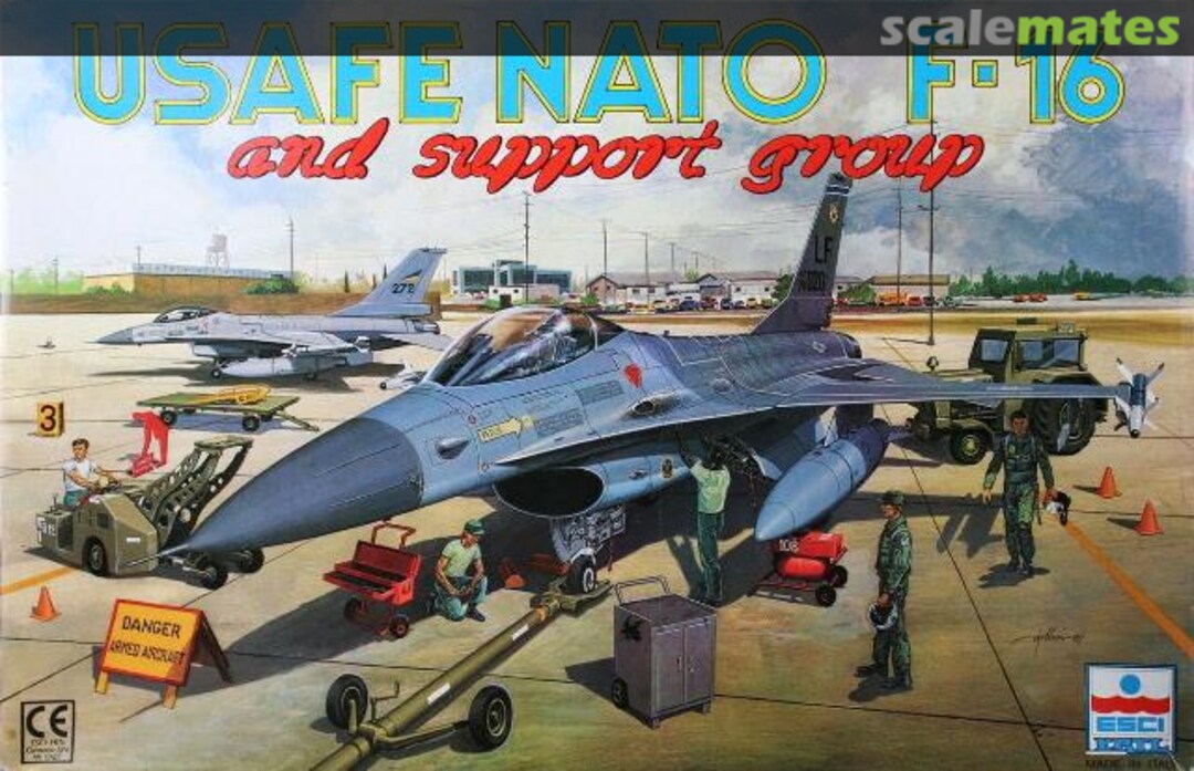 Boxart USAFE NATO F-16 and support group 4078 ESCI/ERTL Boxart USAFE NATO F-16 and support group 4078 ESCI/ERTL