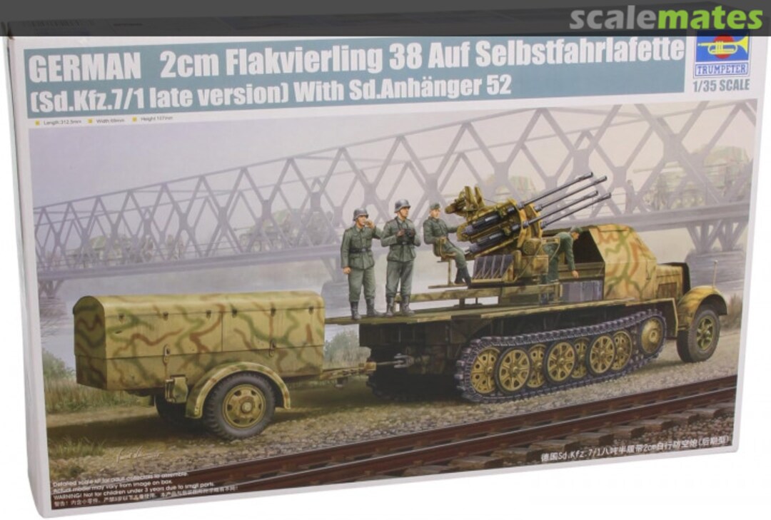 Boxart 2cm Flakvierling 38 Auf Selbstfahrlafette 01524 Trumpeter Boxart 2cm Flakvierling 38 Auf Selbstfahrlafette 01524 Trumpeter
