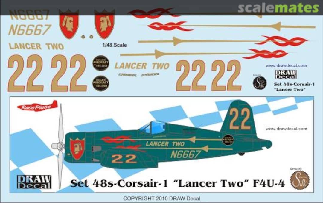 Boxart Vought F4U-4 Corsair 48-Corsair-1 Draw Decal Boxart Vought F4U-4 Corsair 48-Corsair-1 Draw Decal