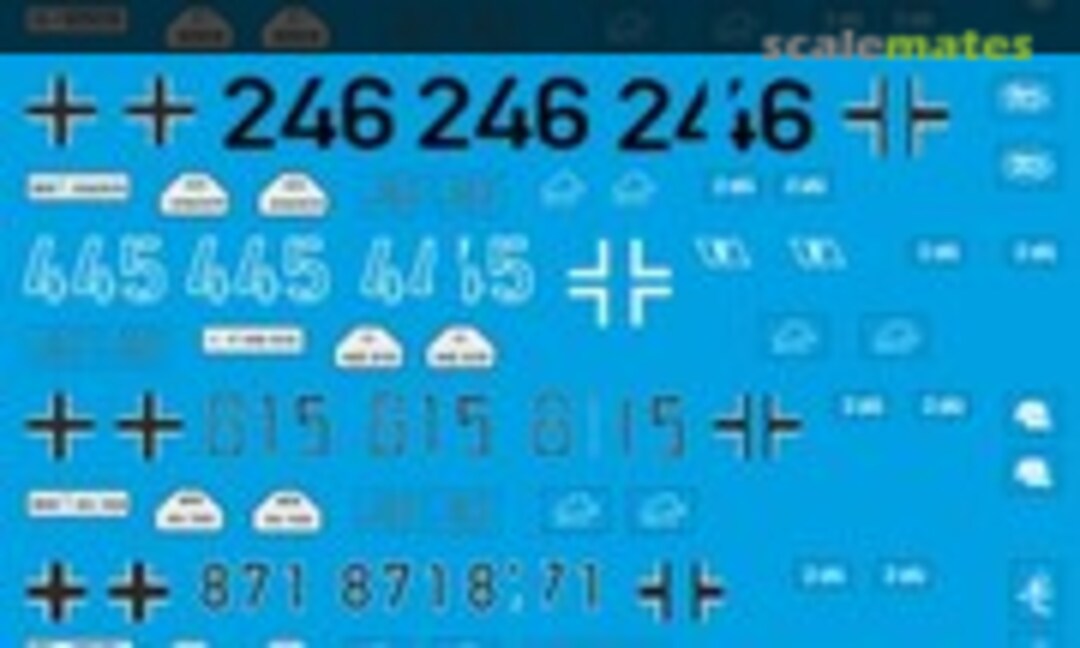 1:48 Beschriftungen für 5 251/9 Kanonenwagen für den Bausatz 4120 (Peddinghaus-Decals 48 4121) 48 4121