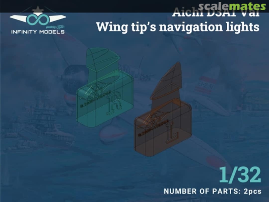 Boxart Aichi D3A1 Val Wing tip's navigation lights INF 3206 5+ Infinity Models Boxart Aichi D3A1 Val Wing tip's navigation lights INF 3206 5+ Infinity Models